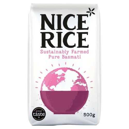 Przejdź do produktu Nice Rice Sustainably Farmed Pure Basmati Rice 500g
