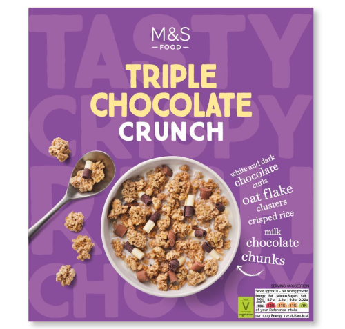 Przejdź do produktu Marks & Spencer Triple Chocolate Crunch 500g