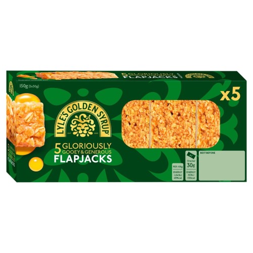 Przejdź do produktu Lyle's Golden Syrup Gooey & Generous Flapjacks 5 x 30g