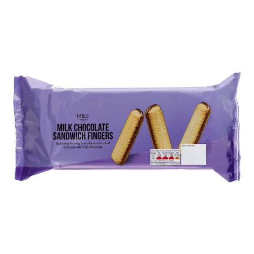 Przejdź do produktu Marks & Spencer Chocolate Sandwich Fingers Twin Pack 2 x 150g