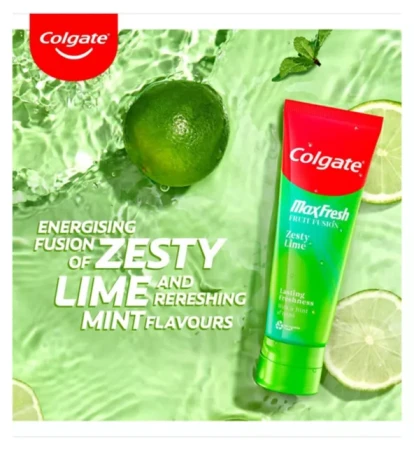 Colgate Max Fresh Fruit Fusion Zesty Lime Flavoured Toothpaste 75ml 2.png