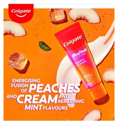 Colgate Fruit Fusions Peaches &amp; Cream Toothpaste 75ml 2.png