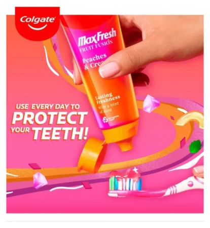 Colgate Fruit Fusions Peaches &amp; Cream Toothpaste 75ml 3.png