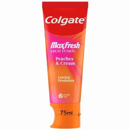 Colgate Max Fresh Fruit Fusion Peaches &amp; Cream Flavoured Toothpaste 75ml.jpg