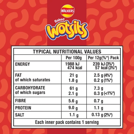 Walkers Wotsits Crispy Bacon Multipack Snacks Crisps 6 x 12g 3.jpg