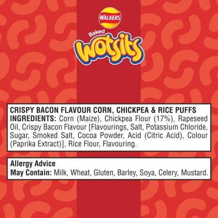 Walkers Wotsits Crispy Bacon Multipack Snacks Crisps 6 x 12g 4.jpg