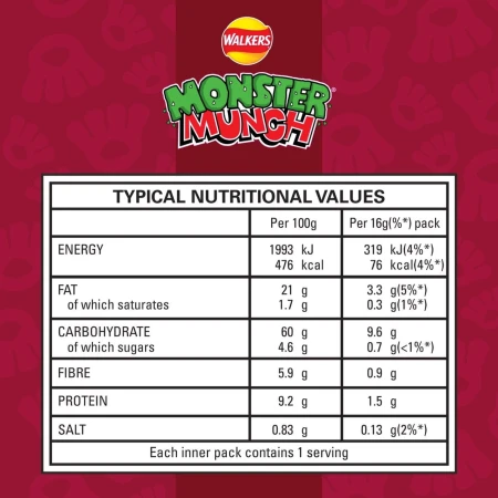 Walkers Monster Munch BBQ Sauce Multipack Snacks Crisps 6 x 16g 3.jpg