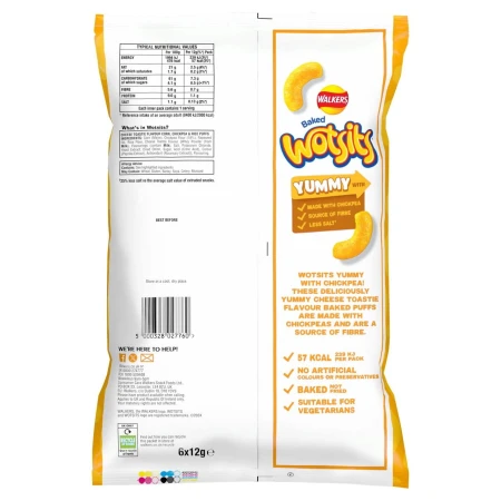Walkers Wotsits Cheese Toastie Multipack Snacks Crisps 6 x 12g 2.jpg