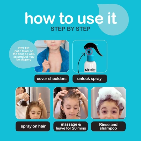 NitWits All-In-One Head Lice Treatment Spray, Kills Nits &amp; Eggs, Includes Lice Spray 120ml &amp; Nit Comb ,120 ml (Pack of 1) 6.jpg
