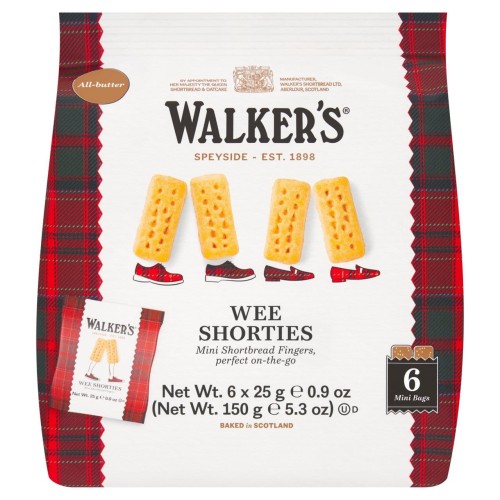 Przejdź do produktu Walker's Shortbread Wee Shorties Mini Shortbread Fingers Multipack 6 x 25g