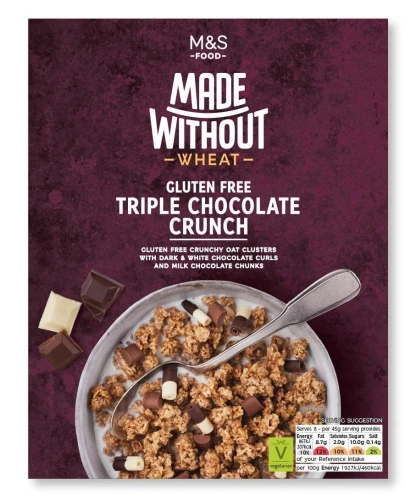 Przejdź do produktu Marks & Spencer Made Without Gluten Free Triple Chocolate Crunch 360g