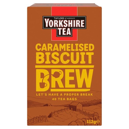 Przejdź do produktu Yorkshire Tea Caramelised Biscuit Brew 40 Tea Bags 