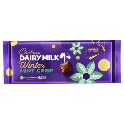 Go to product Cadbury Dairy Milk Winter Mint Crisp Chocolate Bar 360g