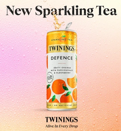 Twinings Defence Orange &amp; Passionfruit Sparkling Tea Drink 250ml 2.webp