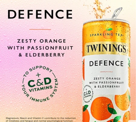 Twinings Defence Orange &amp; Passionfruit Sparkling Tea Drink 250ml 3.webp