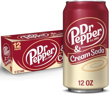 Dr Pepper Drink Can 355ml Pack , Cream Soda, 4260 millilitre, (Pack of 12).jpg