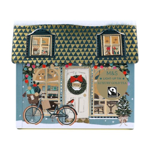 Go to product Marks & Spencer Light Up Luxury Gold Tea Tin with 80 Tea Bags 
