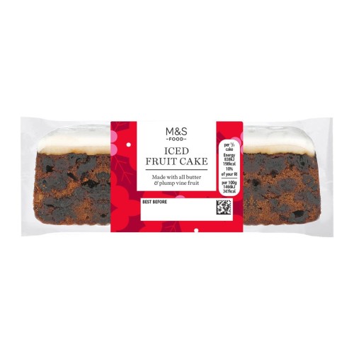 Go to product Marks & Spencer Iced Fruit Cake Bar 400g