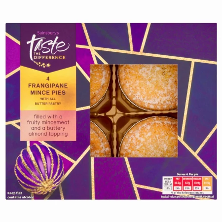 Sainsbury's Frangipane Mince Pies, Taste the Difference x4 185g.jpg
