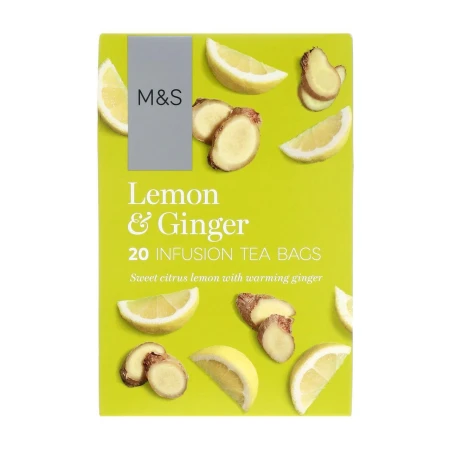 M&amp;S Lemon &amp; Ginger Infusion Tea Bags 20 per pack.jpg