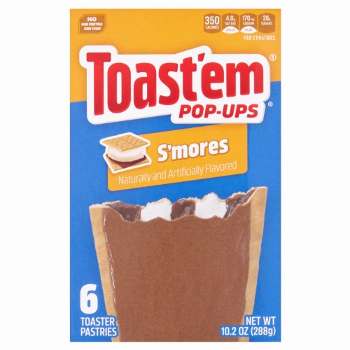 Przejdź do produktu Toastem Pop Ups S'mores with Chocolate & Marshmallow 6 Toaster Pastries  288g