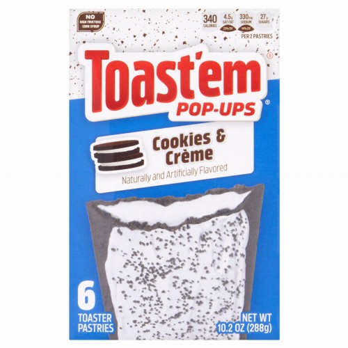 Przejdź do produktu Toastem Pop Ups Cookies & Creme 6 Toaster Pastries 288g