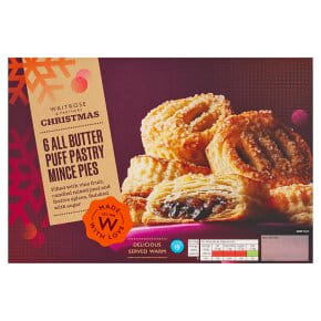 Waitrose Christmas 6 All Butter Puff Pastry Mince Pies.jpg