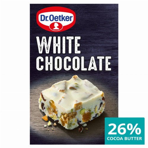 Przejdź do produktu Dr. Oetker 26% Cocoa White Cooking Chocolate Bar 100g