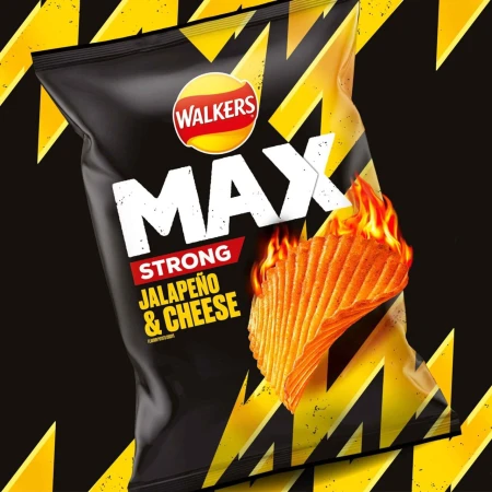 Walkers Max Strong Jalapeno &amp; Cheese Sharing Bag Crisps 140g 3.jpg