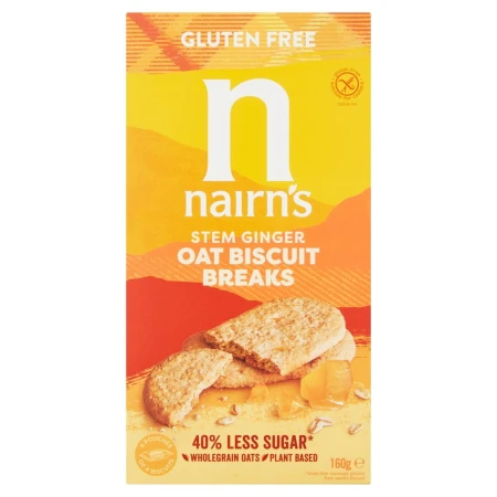 Nairn's Gluten Free Stem Ginger Biscuit Break 160g.jpg