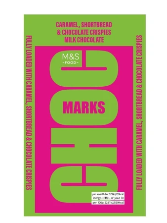 M&amp;S Choc Marks Caramel, Shortbread, Chocolate Crispies Milk Chocolate 180g.jpg