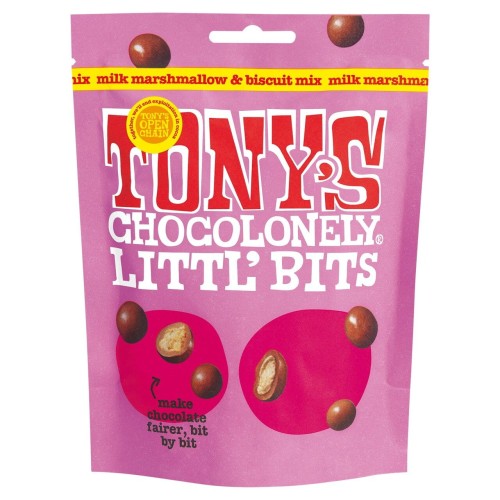 Przejdź do produktu Tony's Chocolonely Littl' Bits Milk Marshmallow & Biscuit Mix 100g