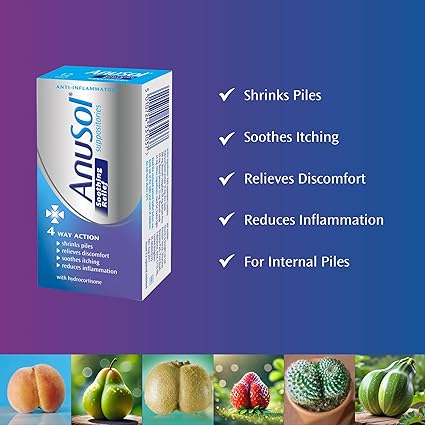 Anusol ANTI-INFLAMMATORY with Hydrocortisone Soothing Relief Suppositories 12 Pack 2.jpg