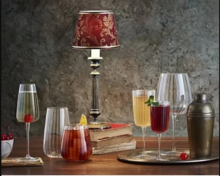 Luigi Bormioli Optica Fluted High-Tech Crystal Glass 570ml Highballs, Clear, Set of 4 2.png