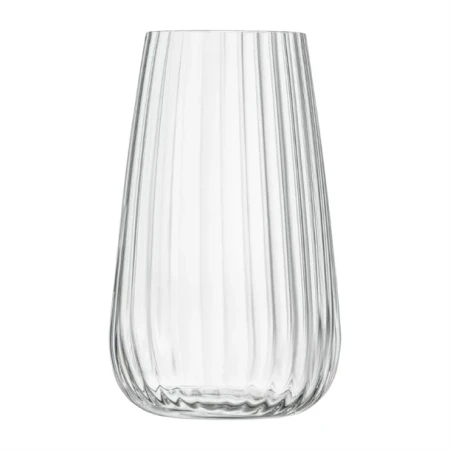 Luigi Bormioli Optica Fluted High-Tech Crystal Glass 570ml Highballs, Clear, Set of 4 3.png