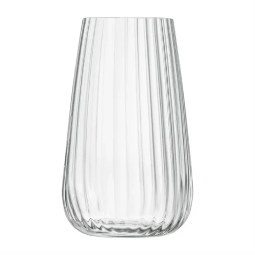 Przejdź do produktu Luigi Bormioli Optica Fluted High-Tech Crystal Glass 570ml Highballs, Clear, Set of 4