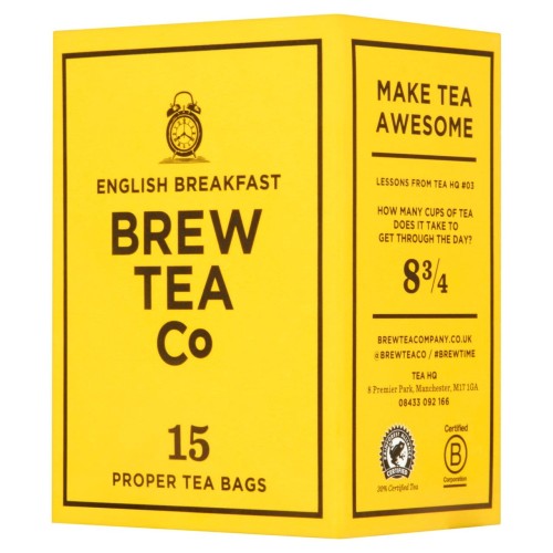 Przejdź do produktu Brew Tea Co English Breakfast Proper Tea Bags 15 per pack