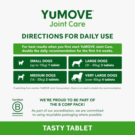 Lintbells , YuMOVE Dog , Essential Hip and Joint Supplement for Stiff Dogs ,60 Tablets 4.jpg