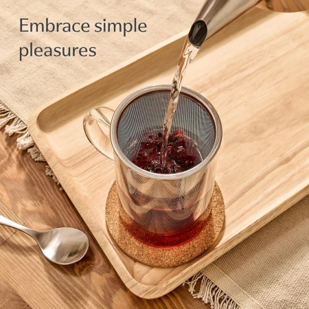 Cosumy Borosilicate Glass Tea Cup with Fine-Mesh Infuser &amp; Lid, Natural Cork Coaster 400ml 3.jpg