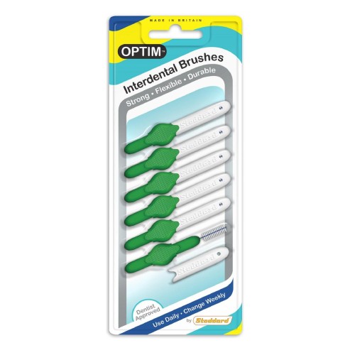 Przejdź do produktu Stoddard OPTIM Interdental Brushes - 6 Brushes - Green - Size 5 - 0.8 mm