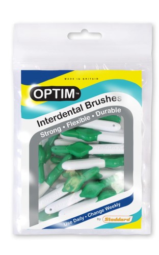Przejdź do produktu Stoddard OPTIM Interdental Brushes - 25 Brushes - Green - Size 5 - 0.8 mm 