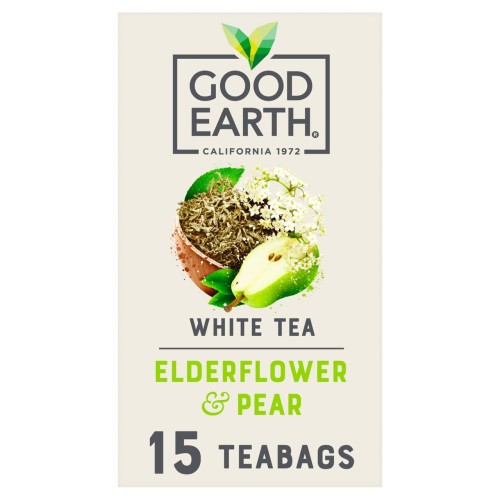 Przejdź do produktu Good Earth White Tea Elderflower and Pear 15 Teabags per pack