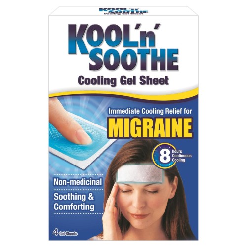 Przejdź do produktu Kool 'n' Soothe Migraine Instant Cooling Relief Gel Sheet 4 per pack  - DATA WAŻNOŚCI 06/2025