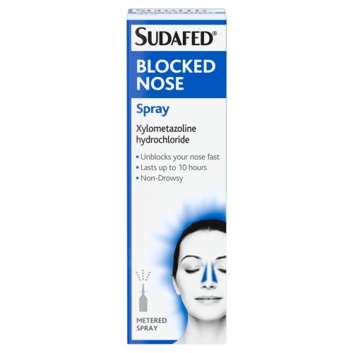 Przejdź do produktu Sudafed Blocked Nose Decongestant Nasal Spray 15ml