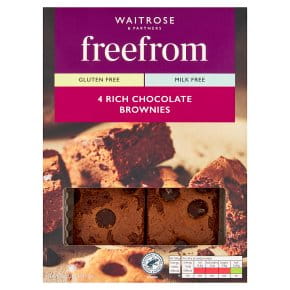 Waitrose Free From Gluten & Milk 4 Rich Chocolate Brownies 150g.jpg