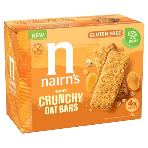 Przejdź do produktu Nairn's Gluten Free Honey Crunchy 4 x 2 Oat Bars 160g