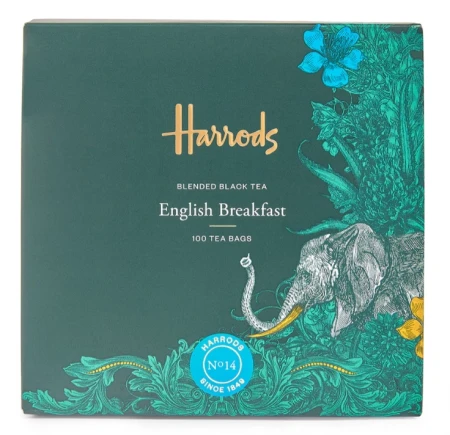 Harrods No. 14 English Breakfast Tea 100 Tea Bags.webp