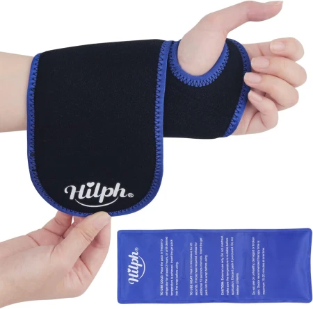 Reusable Hilph Wrist Wrap with Gel Hot & Cold Pack, for Carpal Tunnel Relief, Hand Support Brace, Wrist Tendonitis, Tenosynovitis, Rheumatoid Arthritis.jpg
