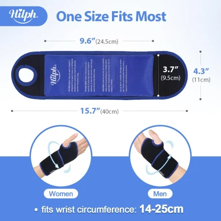 Reusable Hilph Wrist Wrap with Gel Hot & Cold Pack, for Carpal Tunnel Relief, Hand Support Brace, Wrist Tendonitis, Tenosynovitis, Rheumatoid Arthritis 4.jpg