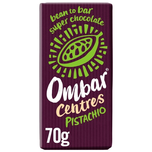 Przejdź do produktu Ombar Centres Pistachio Organic Vegan Fair Trade Chocolate 70g